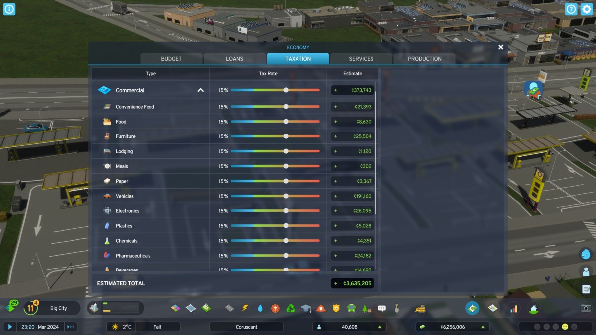 Cities: Skylines 2 tax overview.